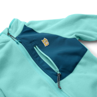 Namuk Avan Bio-Fleecejacke, Manbali blue / Deep petrol, 128/134