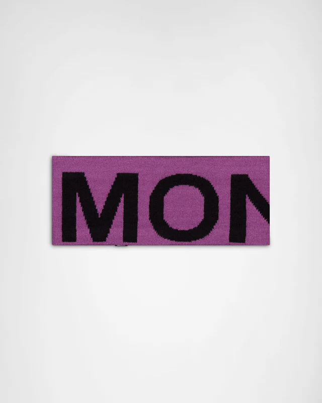 Mons Royale Arcadia Merino Headband, Purple Bolt / Black, Grösse OS