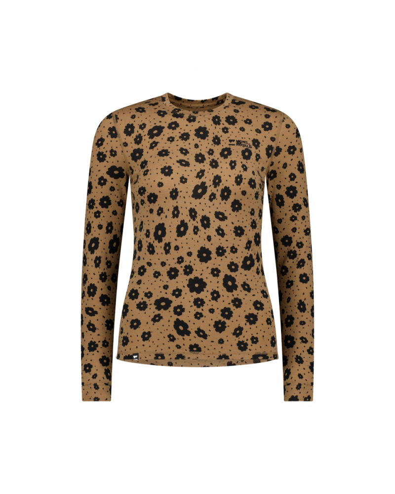 Mons Royale Cascade Merino Base Layer Long Sleeve, Aoraki Lily Toffee, Grösse XL