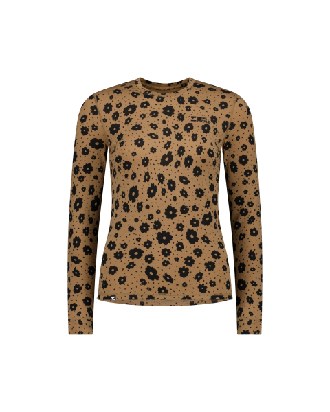 Mons Royale Cascade Merino Base Layer Long Sleeve, Aoraki Lily Toffee