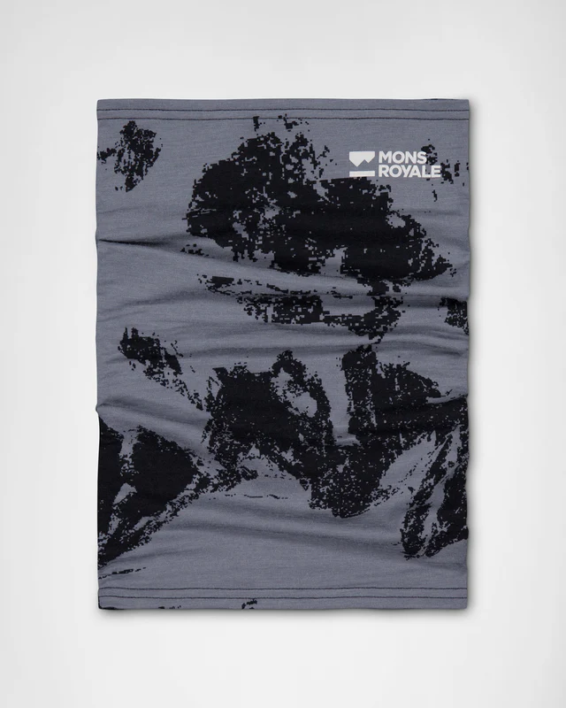 Mons Royale Daily Dose Merino Neckwarmer, Mtn Pixel Grey, Grösse OS