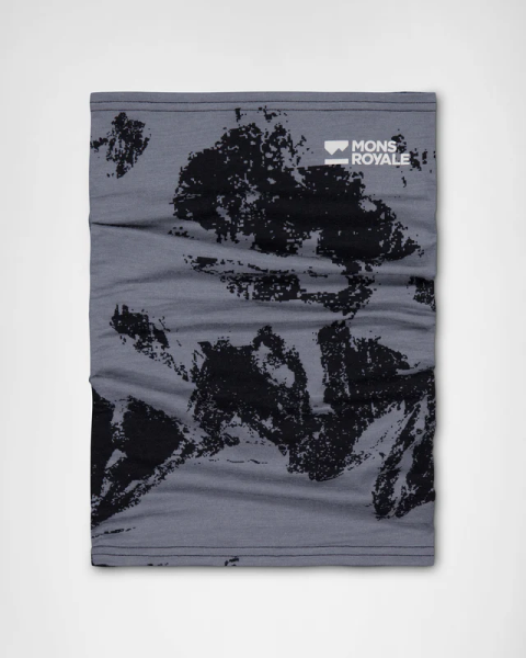 Mons Royale Daily Dose Merino Neckwarmer, Mtn Pixel Grey, Grösse OS