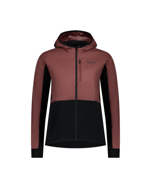 Mons Royale W Diversion Merino Wind Jacket, coffee/black