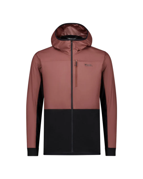 Mons Royale M Diversion Merino Wind Jacket, coffee/black