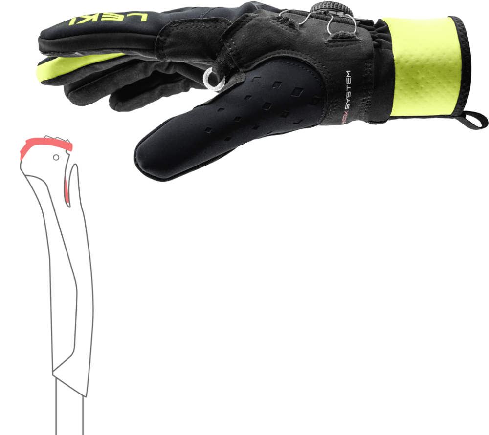 Leki PRC Boa Shark black/yellow 11