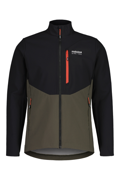 Maloja AlpelM. Nordic Hybrid Softshell Jacket, deep black multi, Grösse