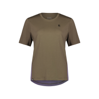 Mons Royale W Tarn Merino Shift Tee Walnut / Thistle XL