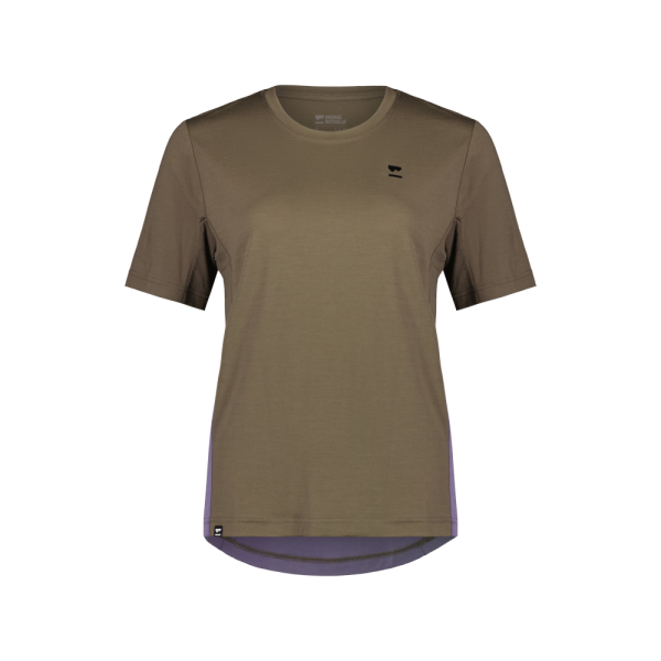Mons Royale W Tarn Merino Shift Tee Walnut / Thistle