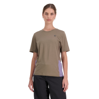 Mons Royale W Tarn Merino Shift Tee Walnut / Thistle XL
