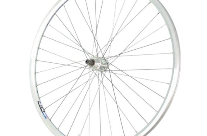 Hinterrad V-Brake 28" Leerlauf MF/QR 36-Loch silber