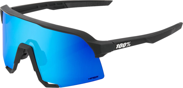 100percent Brille S3 Matte Black-HiPER Blue ML