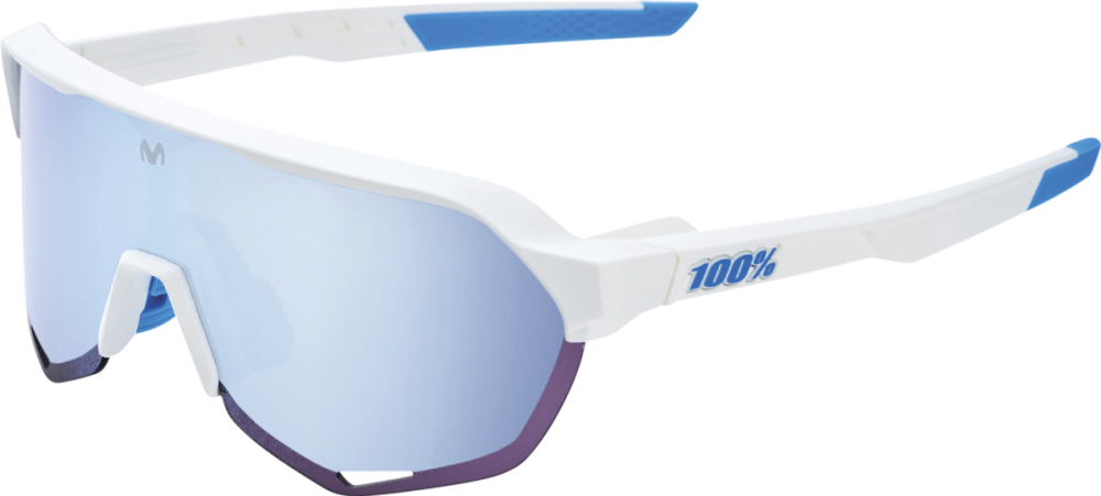 100percent Brille S2 Movistar Team White-HiPER Blue ML