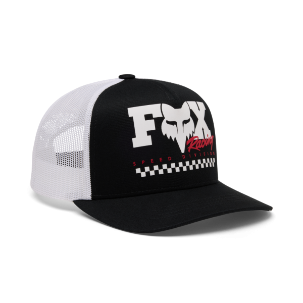 Fox Racing Yth Checker Mesh Trucker Hat, black