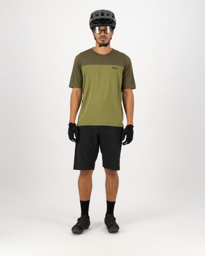 Mons Royale Diversion Merino Bike Jersey Short Sleeve, Fern / Olive, Grösse X