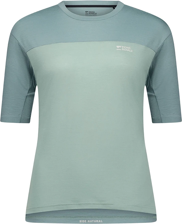 Mons Royale Diversion Merino Bike Jersey Short Sleeve, Ocean