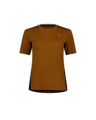 Mons Royale Tarn Merino T-Shirt, Caramel / Black