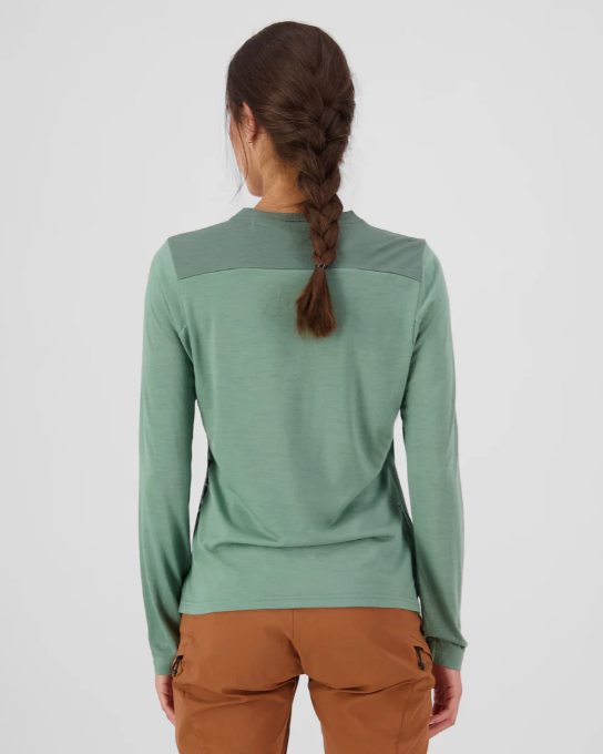 Mons Royale Diversion Merino Bike Jersey Long Sleeve, Thyme / Cypress
