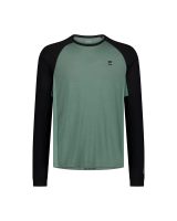 Mons Royale Tarn Merino Long Sleeve, Cypress / Black / Thyme