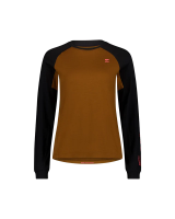 Mons Royale Tarn Merino Long Sleeve, Caramel / Black