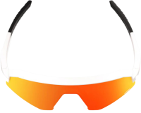 100percent 100% SLENDALE XS - Matte White - HiPER Red Multilayer Mirror