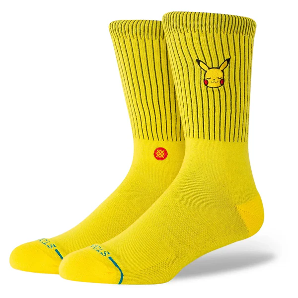 Stance Pikachu Crew, yellow, Grösse M