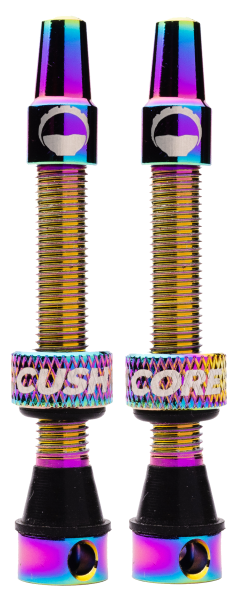 CushCore Tubeless Presta Air Valve Tubeless, 44 mm, . Oil Slick.