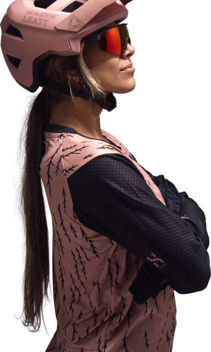 Leatt MTB Trail 3.0 Long Sleeve Jersey W trails pink M