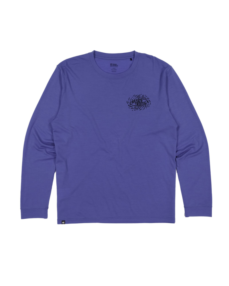 Mons Royale Icon Merino Long Sleeve, Blue Dusk, Grösse XXL