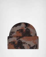 Mons Royale Pileup Wool Fleece Beanie, Mtn Camo