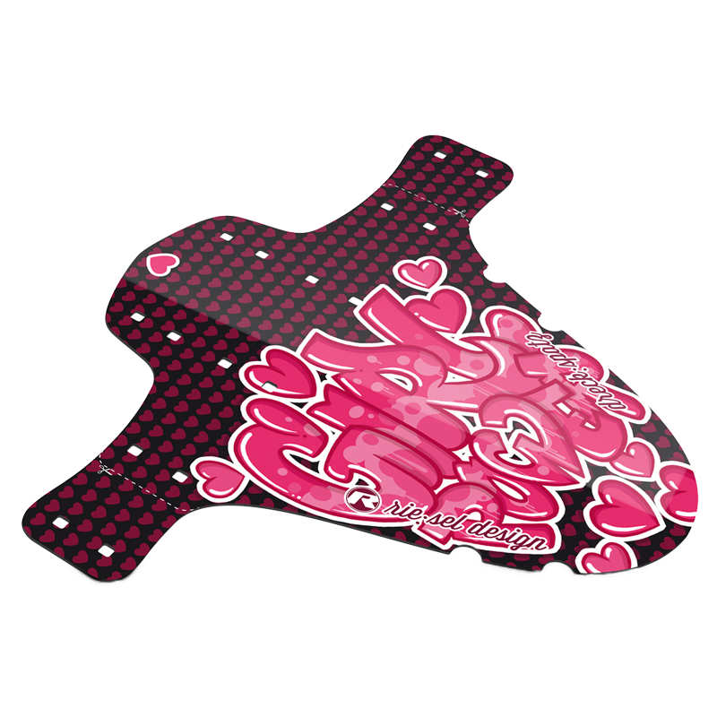 Spritzschutz, Dreck:spatz, Power Girl, mit Verpackung und Kabelbinder