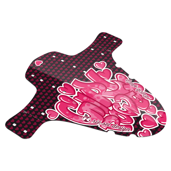 Spritzschutz, Dreck:spatz, Power Girl, mit Verpackung und Kabelbinder