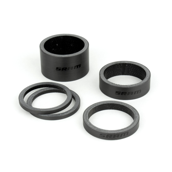 SRAM Headset Spacer Set , DU Carbon, carbon/gloss black