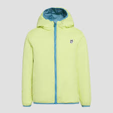 Namuk Glow wendbare PrimaLoft Jacke 104/110 Bluebalu / Lime
