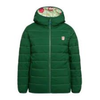 Namuk Glow wendbare PrimaLoft Jacke "Legna polka" Mountain green/Off white 140/146