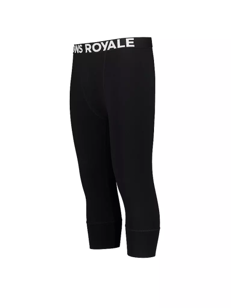 Mons Royale M Cascade Merino Flex 200 3/4 Legging, Black