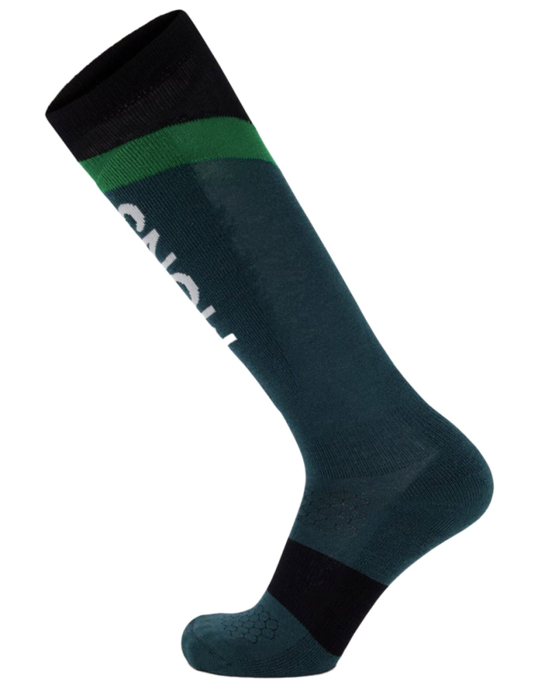 Mons Royale Ultra Cushion Merino Snow Sock Evergreen / Apple XL
