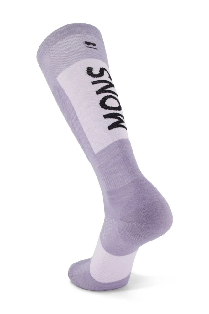 Mons Royale Atlas Merino Snow Sock Thistle Cloud S
