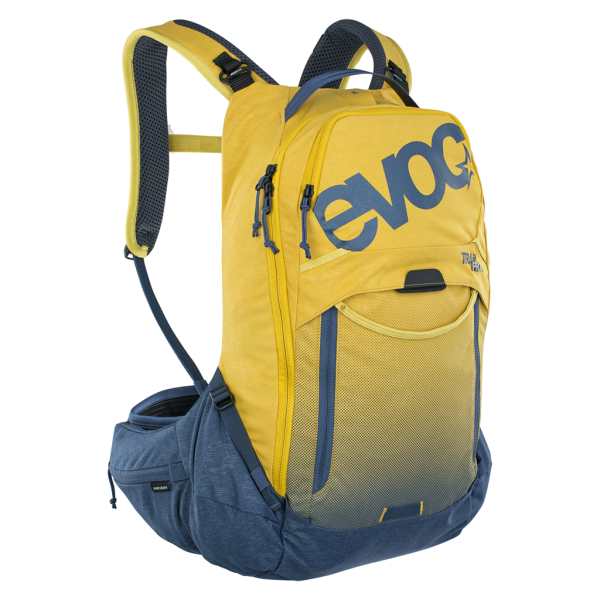 Evoc Trail Pro 16L Backpack, curry/denim, S/M