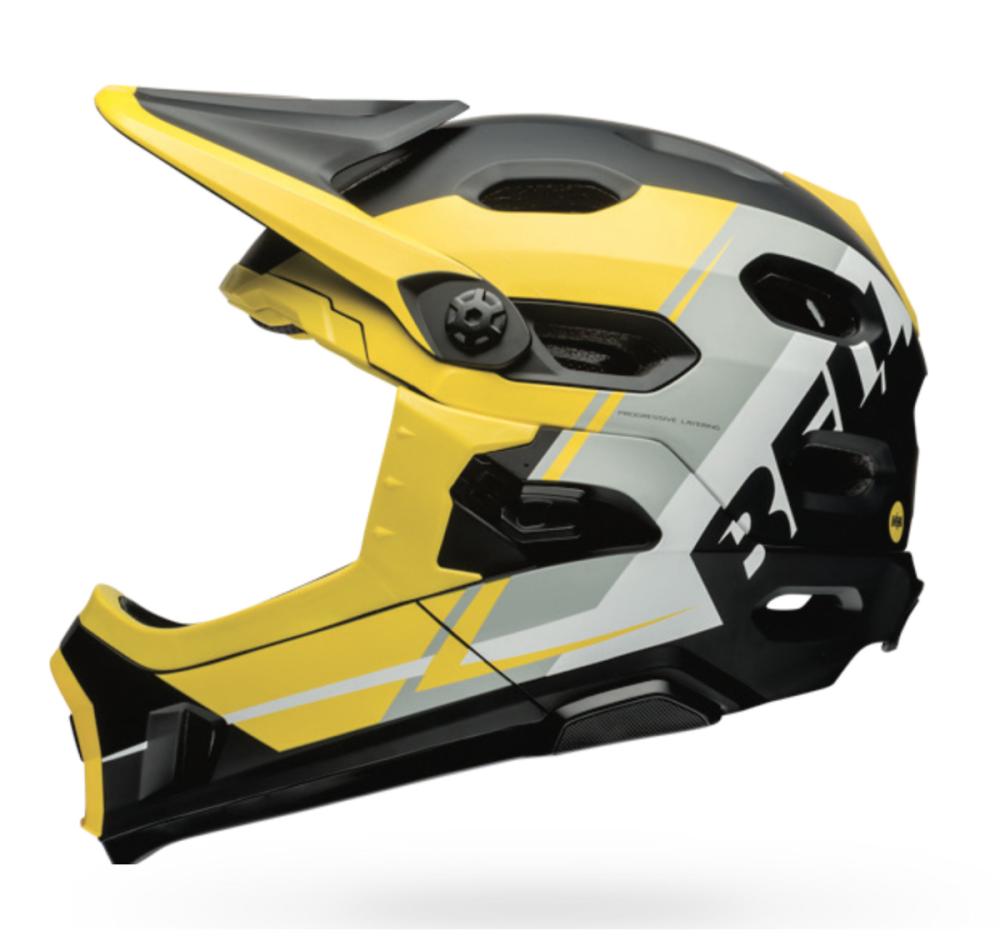 Bell Super DH Spherical MIPS Helmet yellow/silver/black recourse,L