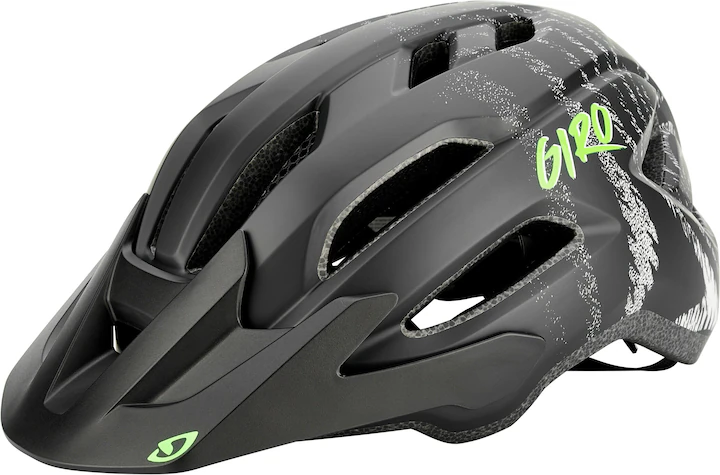 Giro Fixture II Youth MIPS Helmet matte black/white ripple,UY 50-57