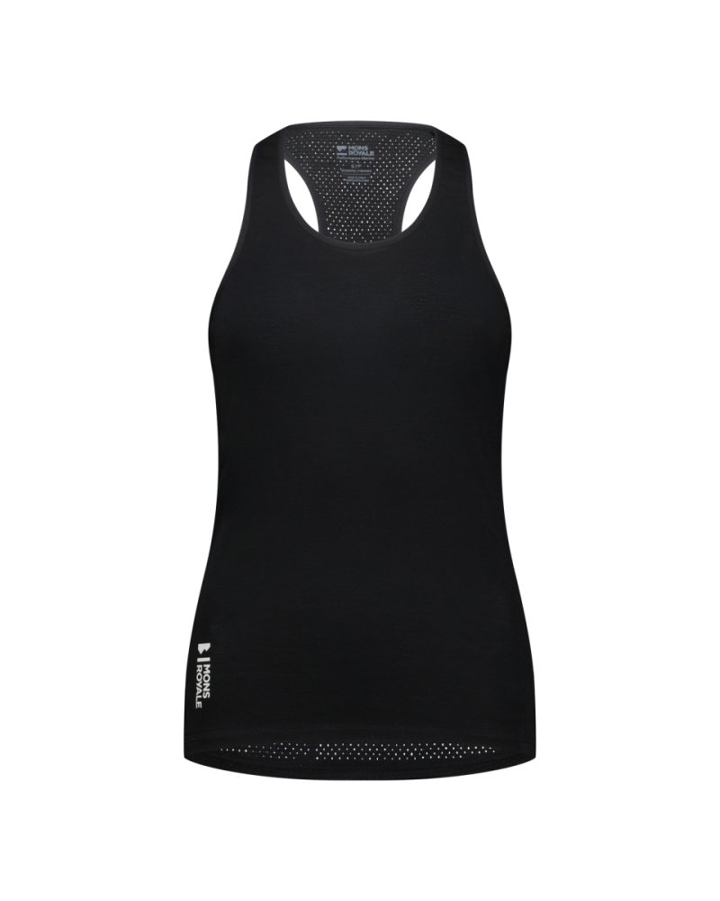 Mons Royale Bella Merino Tank, Black, Grösse XL