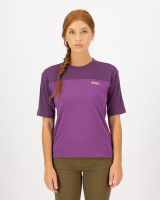 Mons Royale Diversion Merino Bike Jersey Short Sleeve, Ultraviolet / Boysenberry, Grösse L