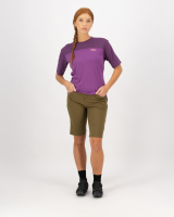 Mons Royale Diversion Merino Bike Jersey Short Sleeve, Ultraviolet / Boysenberry, Grösse L