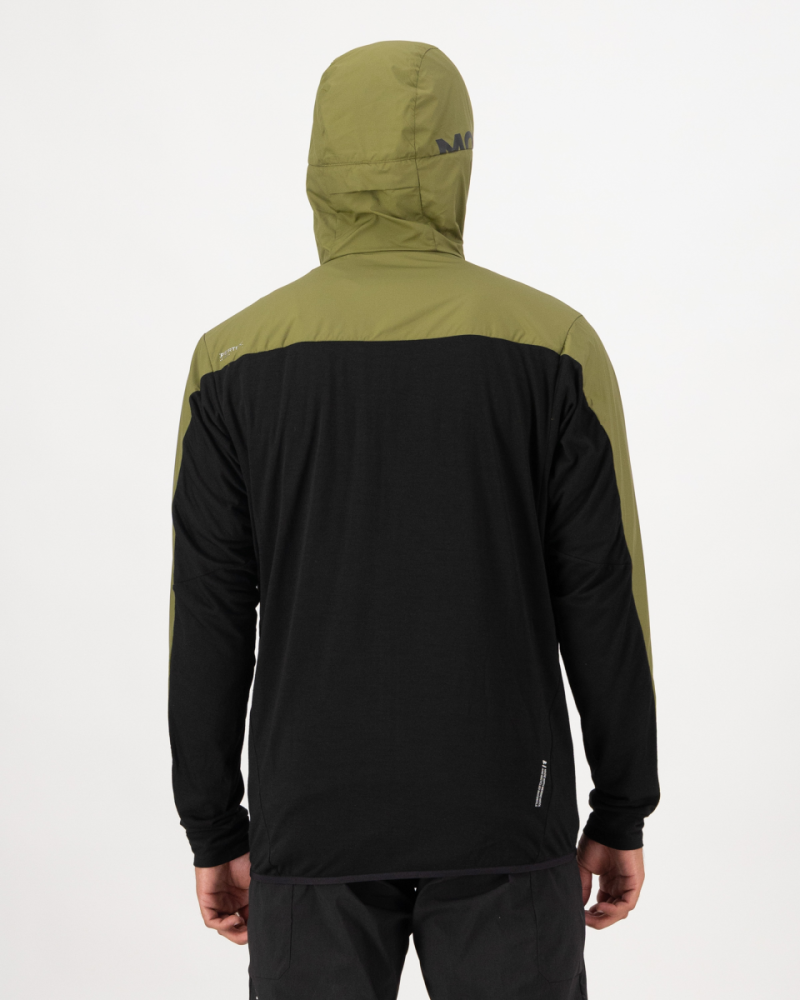 Mons Royale Diversion Merino Wind Jacket, Fern / Black, Grösse M