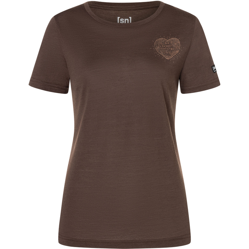 Supernatural W Little Heartwood Tee chocolate bean/copper XL
