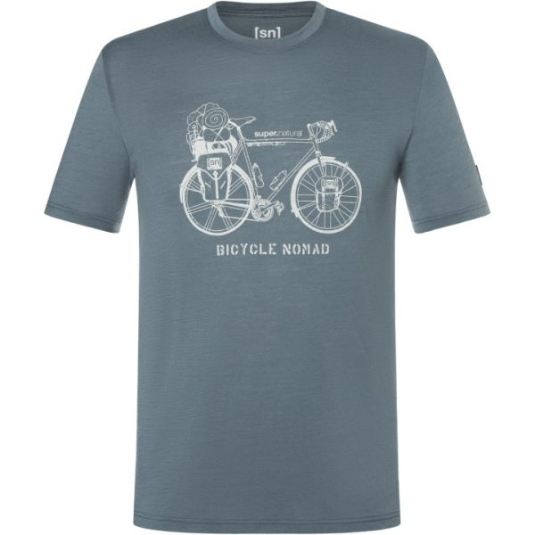 Supernatural m bicycle nomad tee turbulence blue/feather grey