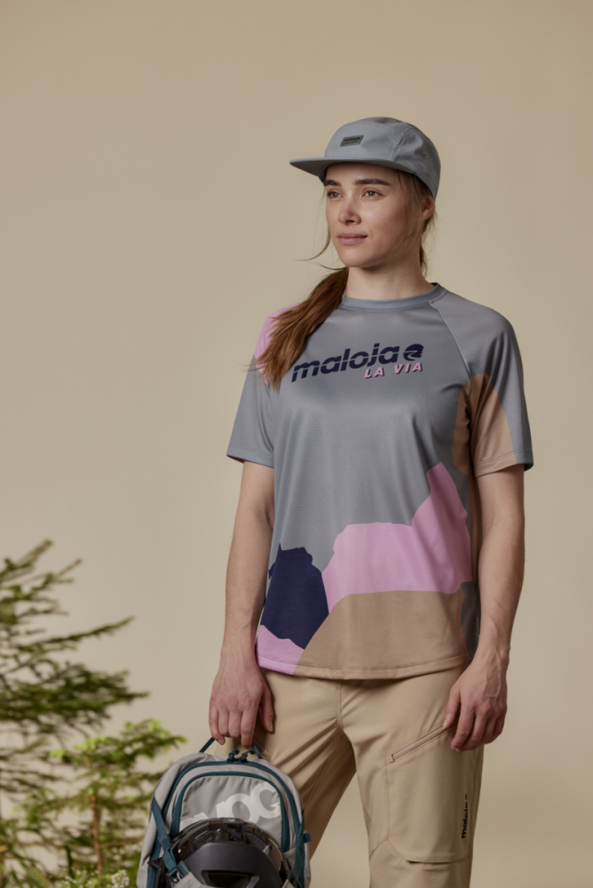 Maloja MontvalezanM. Multi 1/2 Enduro Tee, sage multi, Grösse L
