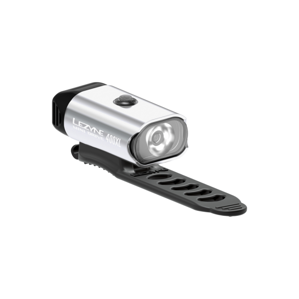 Lezyne Mini Drive 400Xl, silver gloss