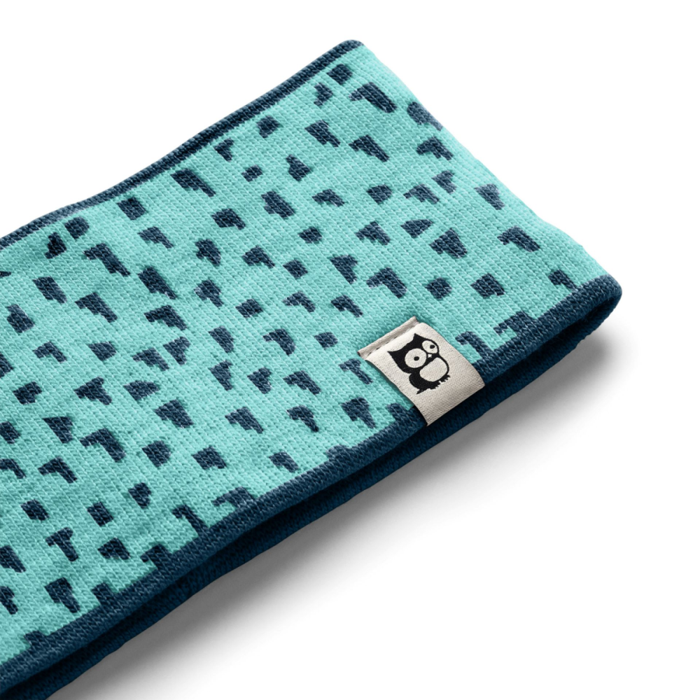 Namuk Ciel Merino Stirnband "Tittles", Manbali blue / Deep petrol, L/XL