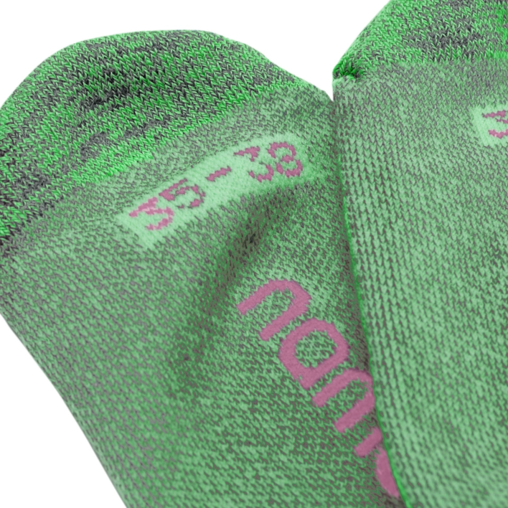 Namuk Clouds Merino Skisocken, Rana Green / Ruby Red, 35-38